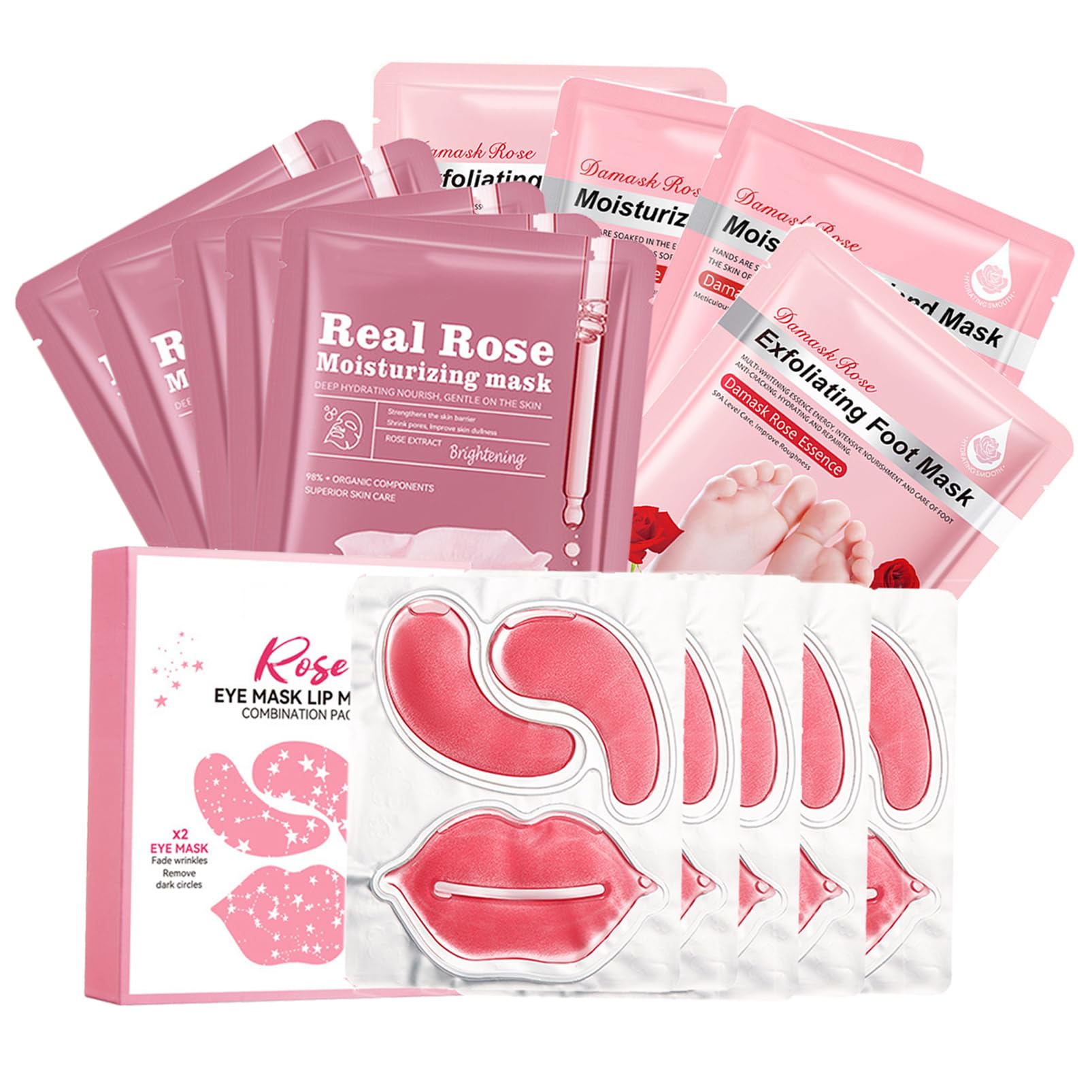 14PCS Skin Care Set,Spa Gift Set with Face Moisturizing Mask,Eye
